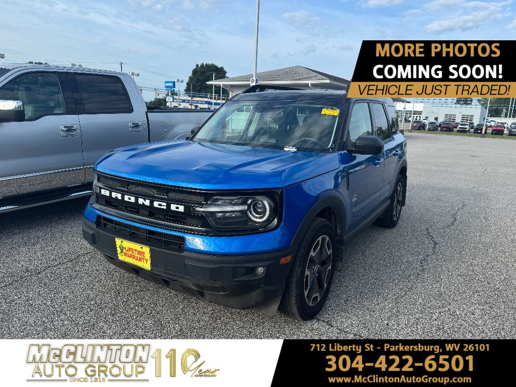 2022 Velocity Blue Metallic Ford Bronco Sport Outer Banks 4X4
