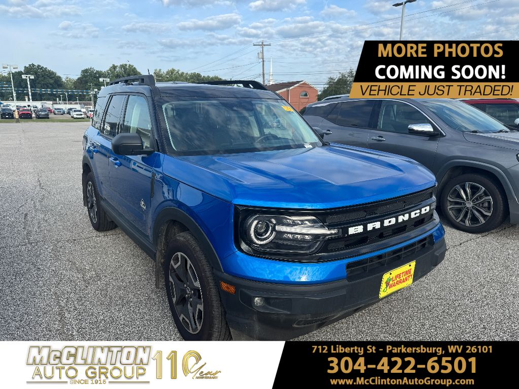 2022 Velocity Blue Metallic Ford Bronco Sport Outer Banks
